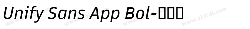 Unify Sans App Bol字体转换 Unify Sans App Bol字体转换